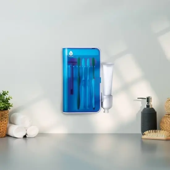 Pursonic Wall Mountable and Portable UV Toothbrush Sanitizer with AC Wall Adapter image {3}