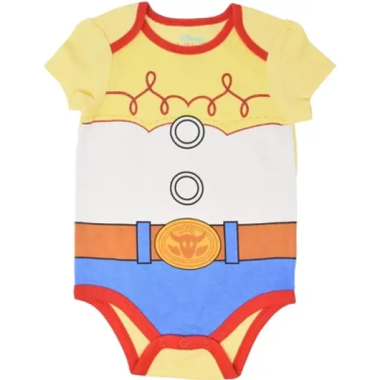 Disney Pixar Toy Story Jessie Bo Peep Baby Girls 5 Pack Bodysuits Newborn to Infant image {1}