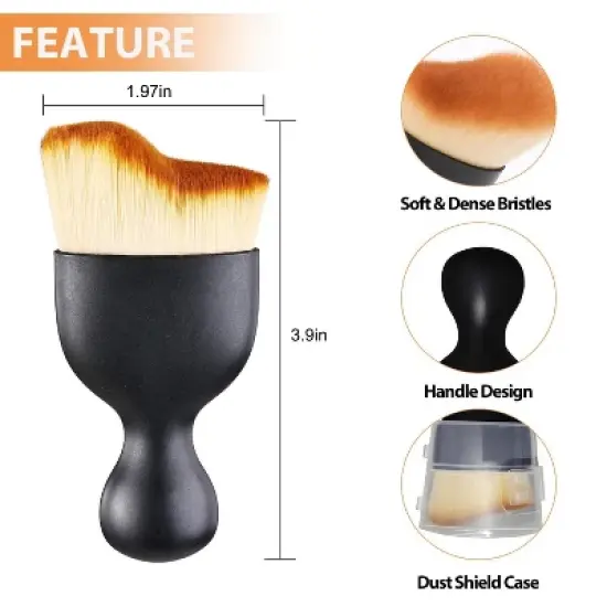 Aoibox Car Detailing Brush with Soft Bristles for Interior Cleaning, Dust Removal Tool for Dashboard, Leather, Air Vents & Hard-to-Reach Areas image {1}
