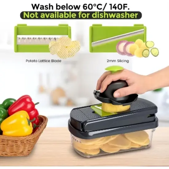 Maison All In One Professional Vegetable Chopper,15-in-1 Multifunctional Food Chopper image {4}