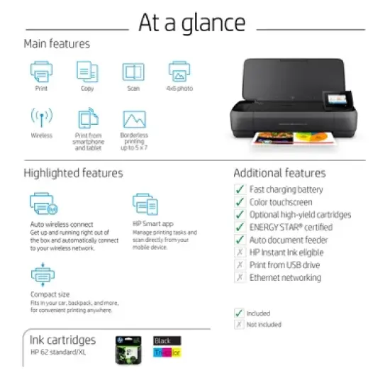 HP OfficeJet 250 Mobile All-in-One Printer image {4}