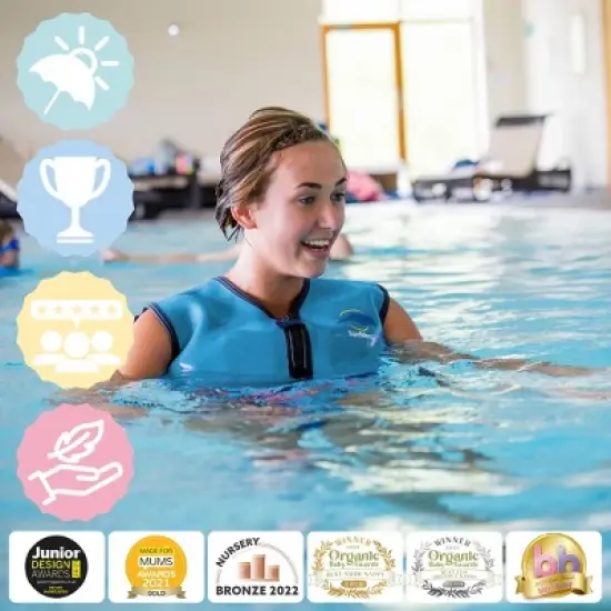 Konfidence Youth Learn to Swim Buoyancy Jacket in Pink image {4}