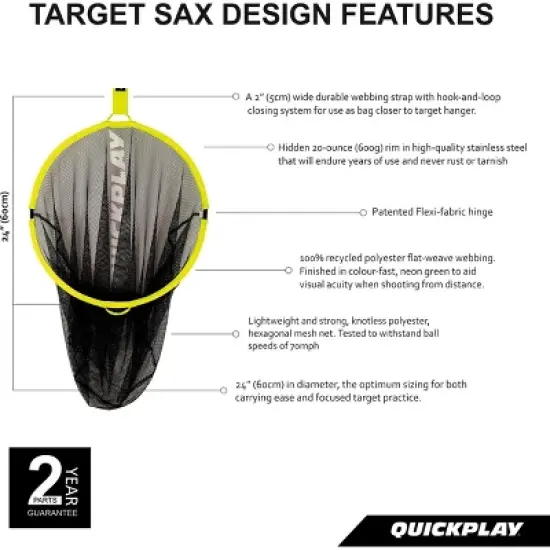 QUICKPLAY TARGET SAX 2 in 1 Soccer Goal Target + Ball Bag image {4}