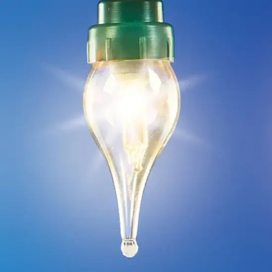 Collections Etc 50 Twinkling White LED Wired Rope String Lights image {2}