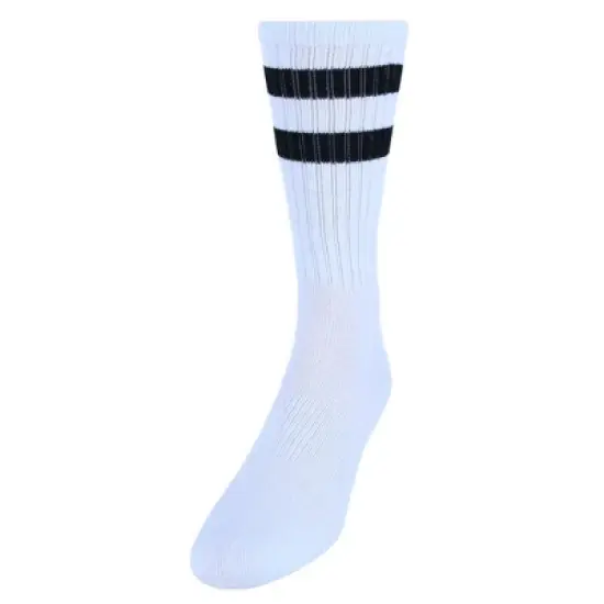 CTM Men's Crew Striped Socks (3 Pairs) image {5}