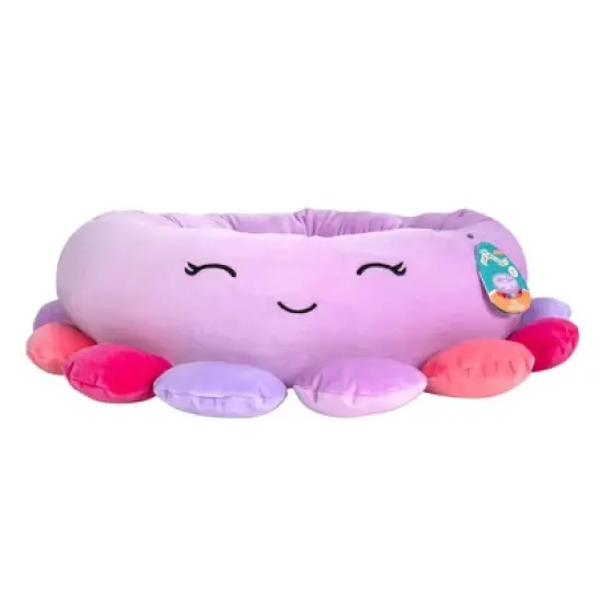 Squishmallows Beula The Octopus Cat and Dog Bolster Bed - Light Purple image {2}