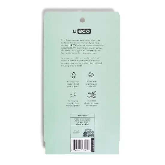 U Brands U-Eco 6pk Ballpoint Pens Core Speckle 0.7mm Black Ink image {2}