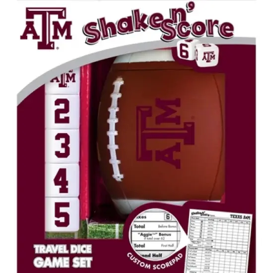 MasterPieces Officially Licsenced NCAA Texas A&M Aggies Shake N' Score Dice Game for Age 6 and Up image {1}