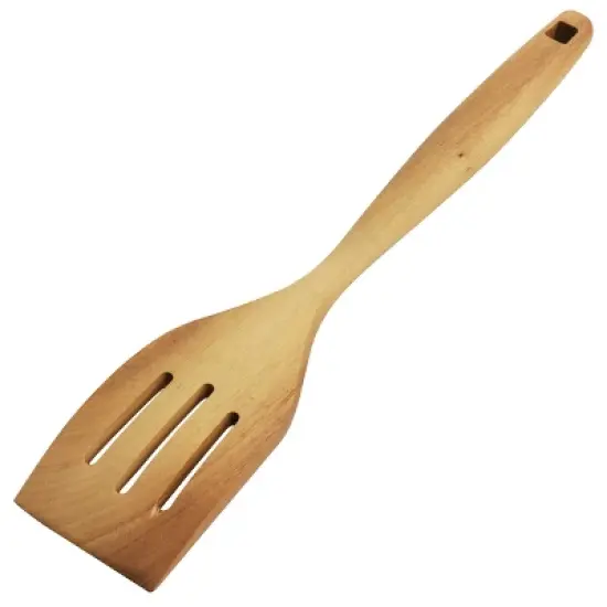 Oster Acacia Wood Slotted Turner Cooking Utensil image {1}