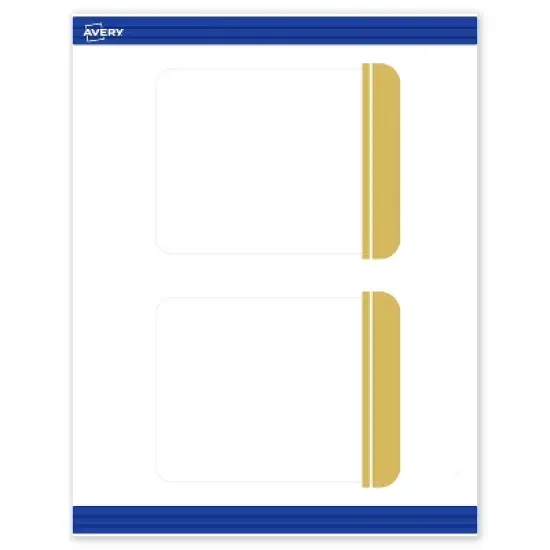 Avery 4.25" x 5.5" Cards, Gold Double-Dipped Edge, 20 ct image {9}