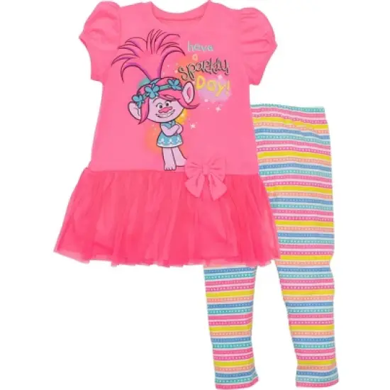 DreamWorks Trolls Poppy T-Shirt and Leggings Outfit Set Toddler to Little Kid image {9}