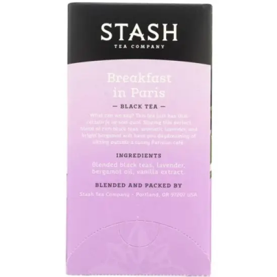 Stash Tea Black Breakfast In Paris Tea - Case of 6/18 Bags image {3}