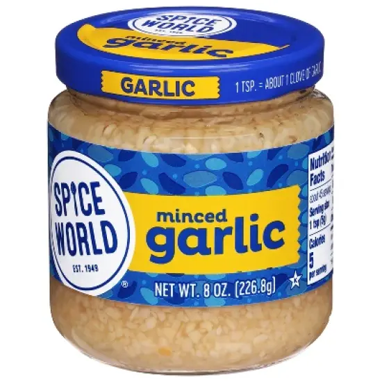 Spice World Minced Garlic - 8oz image {3}