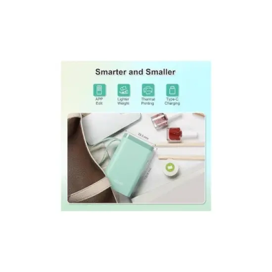 Nelko P21 Bluetooth Label Printer Green with 14x40mm 100pc Roll and 14x40mm 180pc Roll image {4}