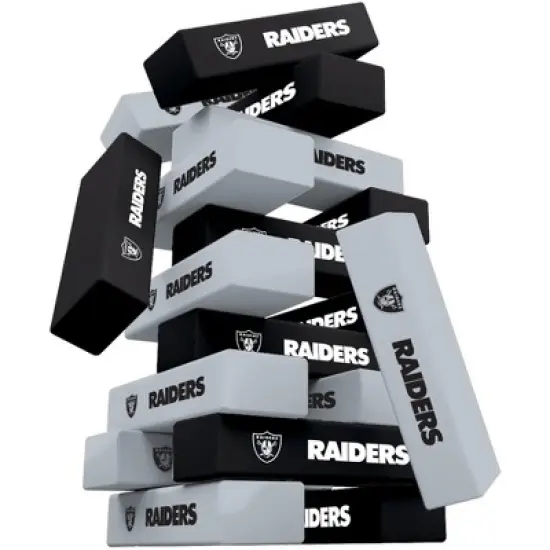 MasterPieces Real Wood Block Tumble Towers - NFL Las Vegas Raiders image {2}