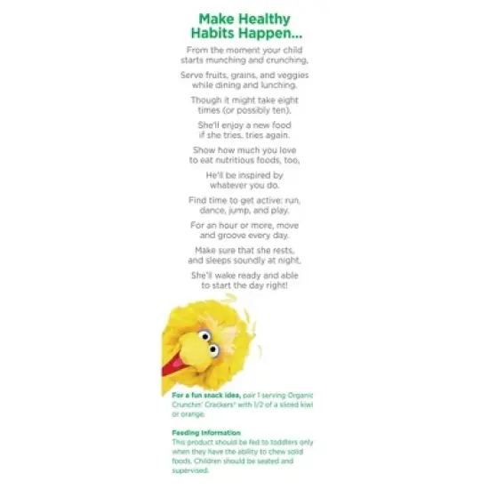 Earth's Best Organic Crunchin' Crackers Baby & Toddler Snacks - 5.3oz image {2}