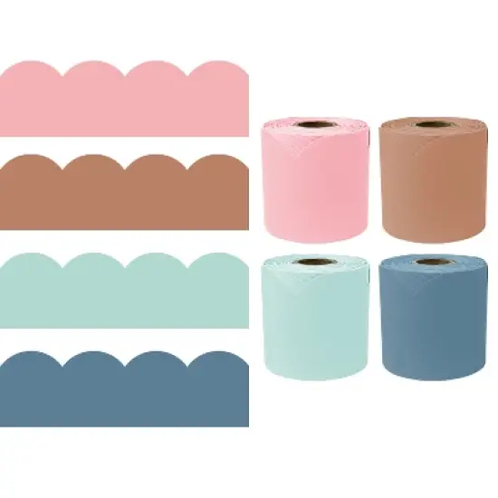 Carson Dellosa Education 65' Modern Boho 4 Pack Rolled Bulletin Board Border Set (4 rolled borders) image {5}