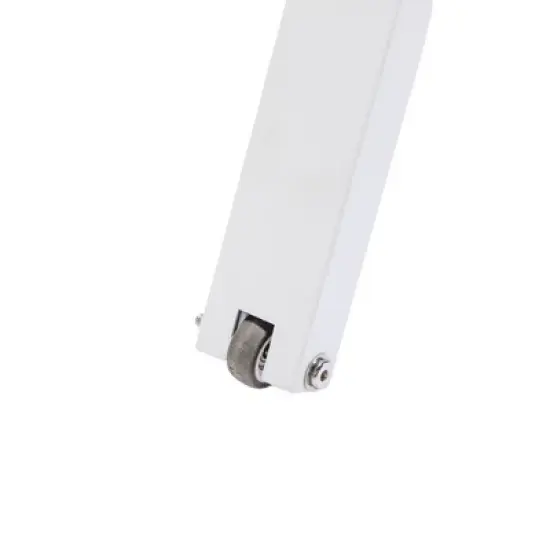 LeisureMod Marlin Patio Sling Chaise Lounge Chair With Arms in White Aluminum image {10}