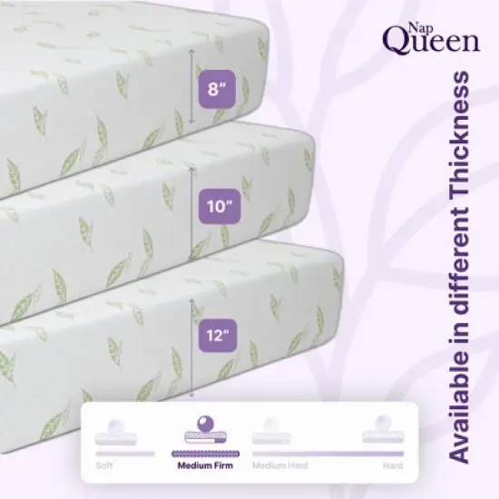 NapQueen 6" Anula Green Tea Memory Foam Mattress image {8}