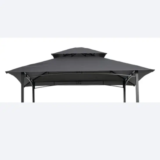 APRILSOUL  Grill Gazebo Replacement Canopy,Double Tiered BBQ Tent Roof Top Cover image {7}