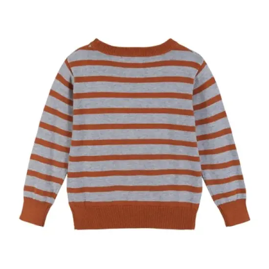 Andy & Evan Kids Graphic Sweaters in Orange, Size 7 image {2}