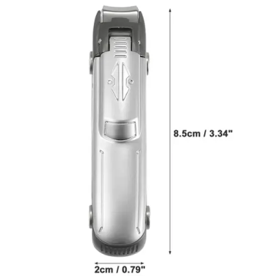 Unique Bargains Stainless Steel Nail Clippers with Catcher Nail Cutter Trimmer Silver Tone Grey image {1}