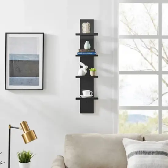 39.5" x 9" Utility 4-Tier Column Spine Shelf - Danya B. image {2}