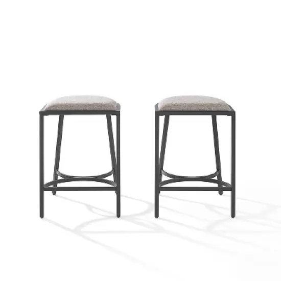 Set of 2 Ellery Counter Height Barstools - Crosley image {5}