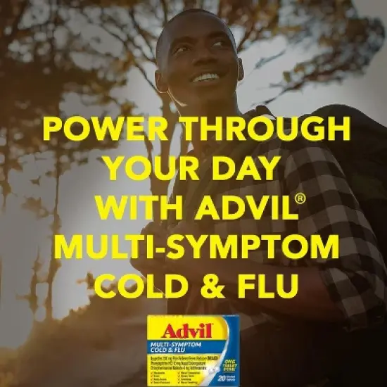 Advil Multi Symptom Cold and Flu Medicine 50 Tablets image {2}