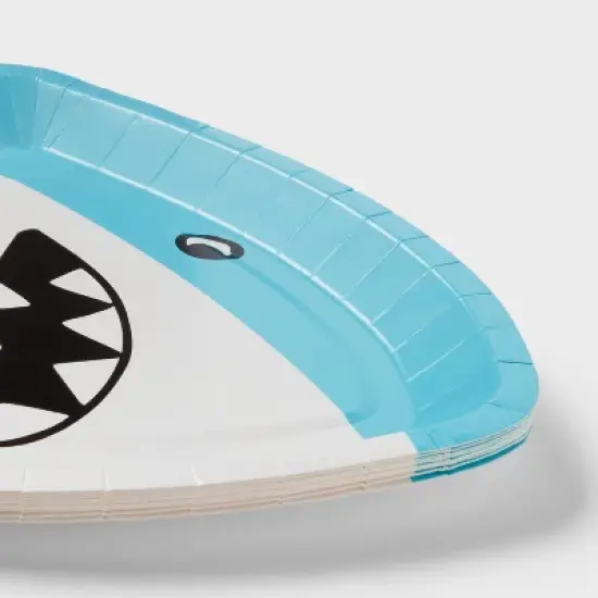 10ct Shark Snack Paper Plates - Spritz&trade; image {2}