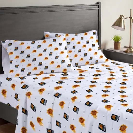 NBA Phoenix Suns Small X Queen Sheet Set image {3}
