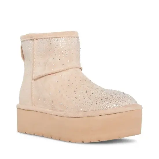 Madden Girl Ease-Hr Rhinestone Cozy Bootie image {9}