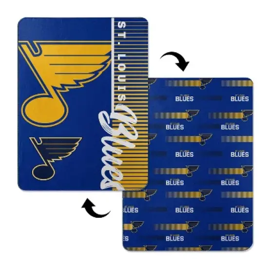NHL St. Louis Blues Double Sided Cloud Throw Blanket image {2}