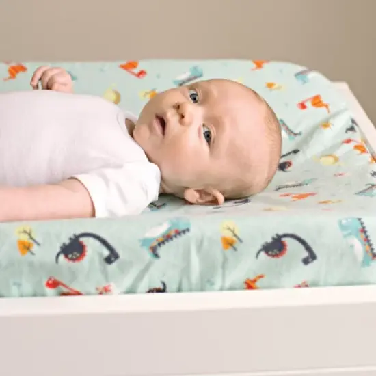 Trend Lab Deluxe Flannel Changing Pad Cover - Dinosaurs image {2}