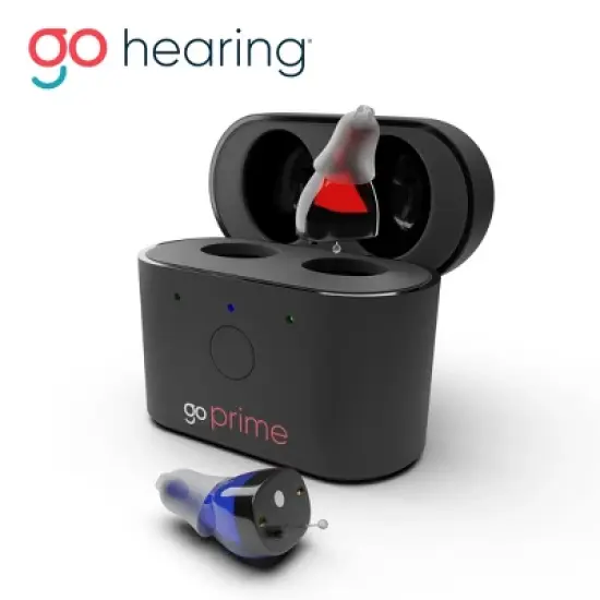 Go Prime Digital OTC Hearing Aids for Seniors and Adults, In-the-Ear Rechargeable Hearing Aids Includes Rechargeable Hearing Aid Case (Black) image {14}