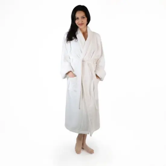 Women's Ultra-Absorbent Cotton Bathrobe by Blue Nile Mills image {11}