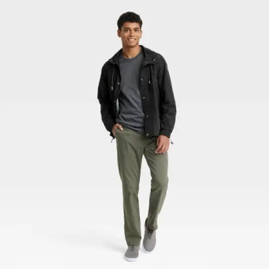 Men's Elevated Rain Coat - Goodfellow & Co&trade; Black image {2}