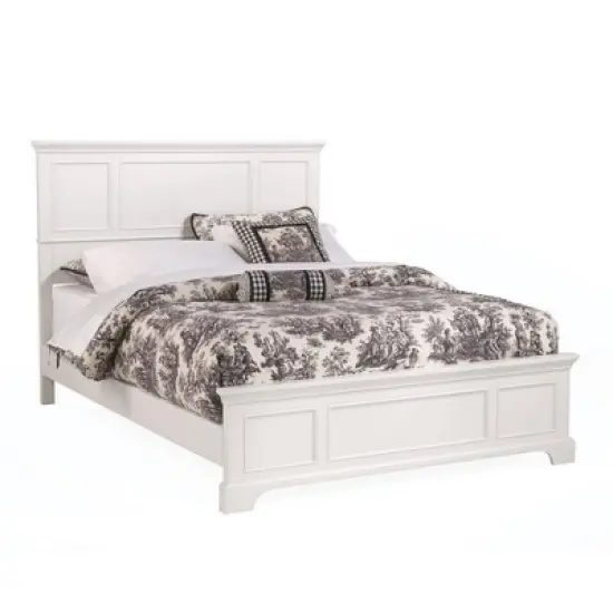 Queen Naples Bed Nightstand and Chest Off White - Homestyles image {6}