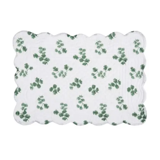 C&F Home Marcy Blooms Scalloped Placemats Set of 6 Floral Design All, 13" x 19" image {3}