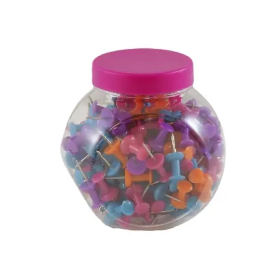 JAM Paper Push Pins Clear 2/Pack (2224190501a) 2224190501A image {3}