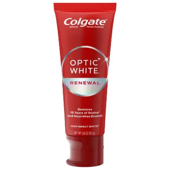 Colgate Optic White Renewal Teeth Whitening Toothpaste - High Impact White image {11}