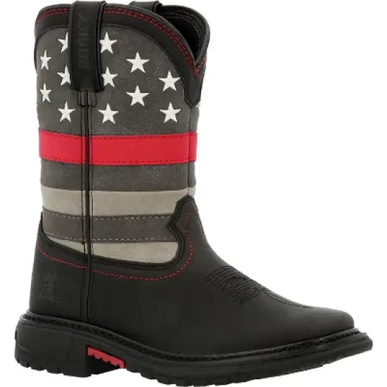 Kids Rocky Red Line Big Kid Western Boot image {7}