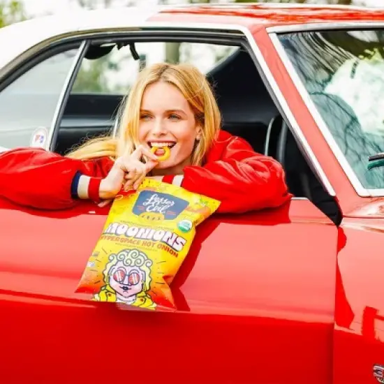 LesserEvil Moonoions Hyperspace Hot Onion Chips - 6oz image {2}