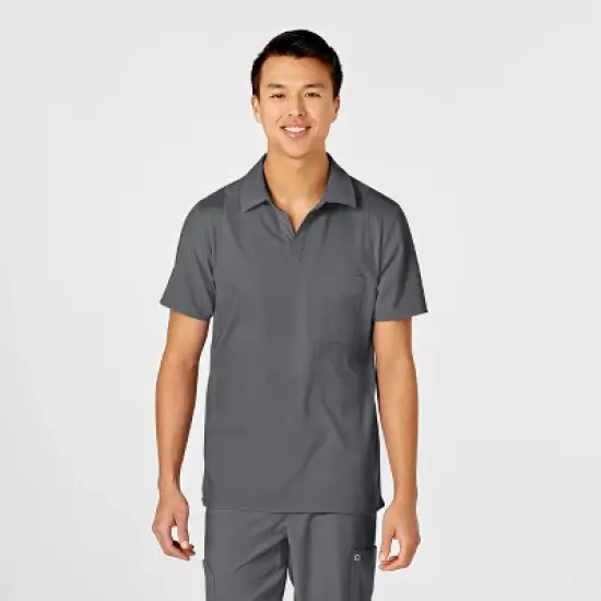 Wink Men's Collar Scrub Top image {13}