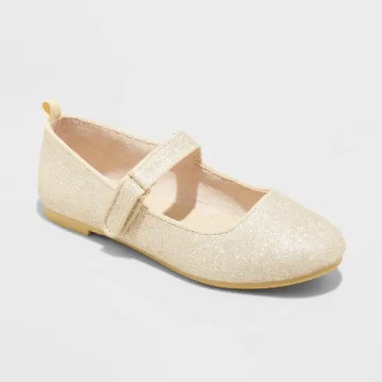 Girls' Korina Dressy Ballet Flats - Cat & Jack&trade; Gold image {3}