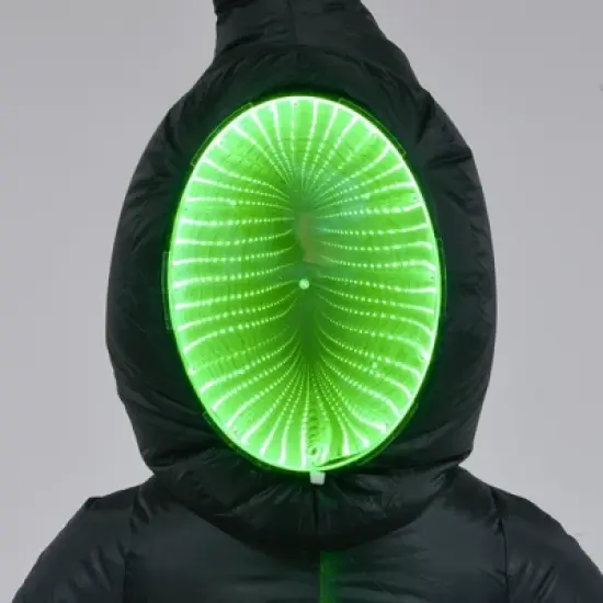 HOMCOM 8ft Inflatable Halloween Mirror Face Ghost, Halloween Decoration with LED Lights for Garden Indoor Outdoor image {2}