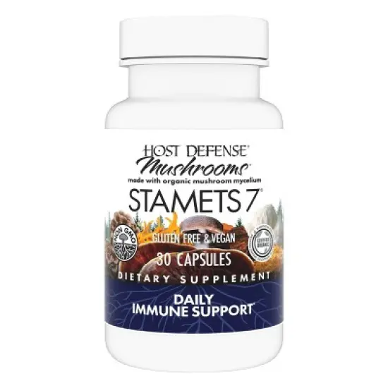 Host Defense Stamets 7 Mushroom Vegan Capsules - 30ct image {6}