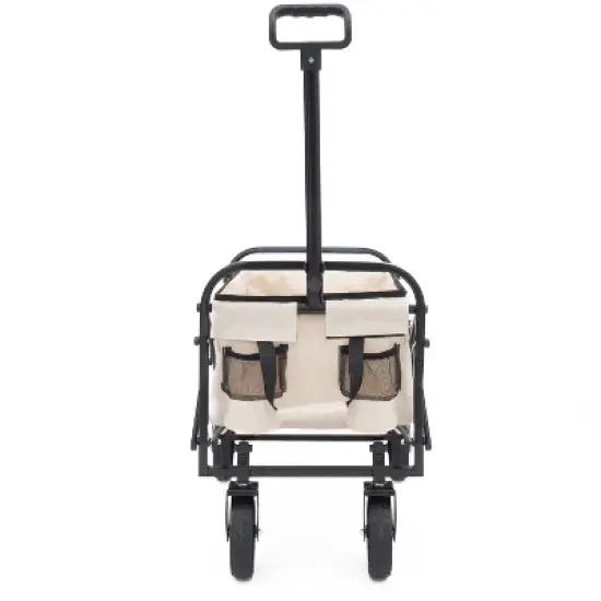 KTMBDW Extention Collapsible Folding Heavy Duty Utility Wagon Cart for Outdoor Sports, 225 pounds Weight Capacity, Camping, Garden and Shopping image {7}