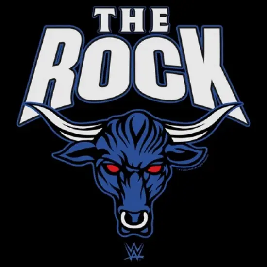 Junior's WWE The Rock Bull Logo T-Shirt image {1}
