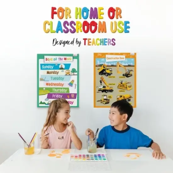 Merka Teacher Supplies Poster Board Classroom Decor Educational Posters For Toddlers Preschool Posters Set Of 16 image {3}